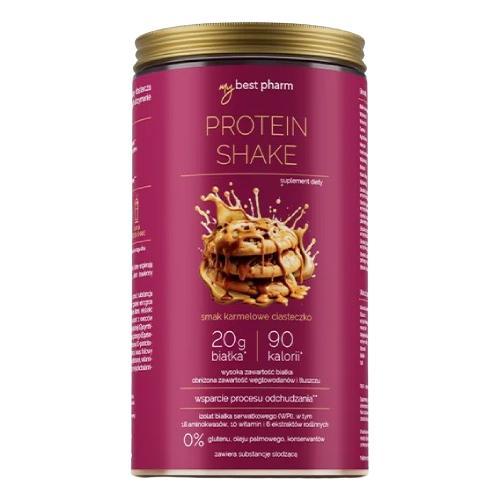 Miniaturka artykułu - MyBest Protein Shake Karmelowe ciasteczko, 450g KR&Oacute;TKA DATA 31.07.2026