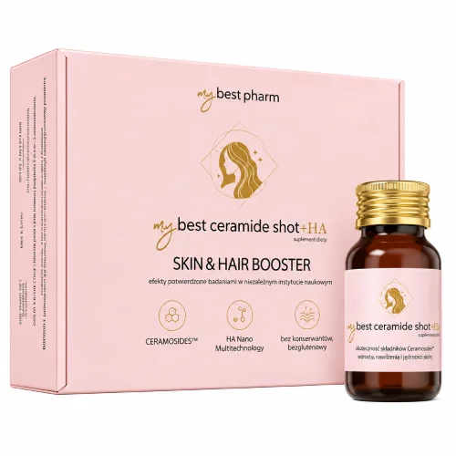 Miniaturka artykułu - MyBestCeramide Shot+HA o smaku banana tropical twist, 30 x 30 ml