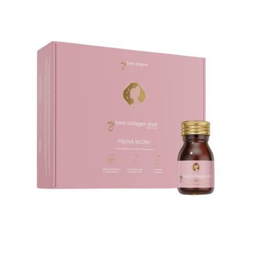 Miniaturka artykułu - MyBestPharm Collagen Shot o smaku brzoskwiniowym, 30 buteleczek USZKODZONE OPAKOWANIE TEKTUROWE / 27buteleczek z 30buteleczek