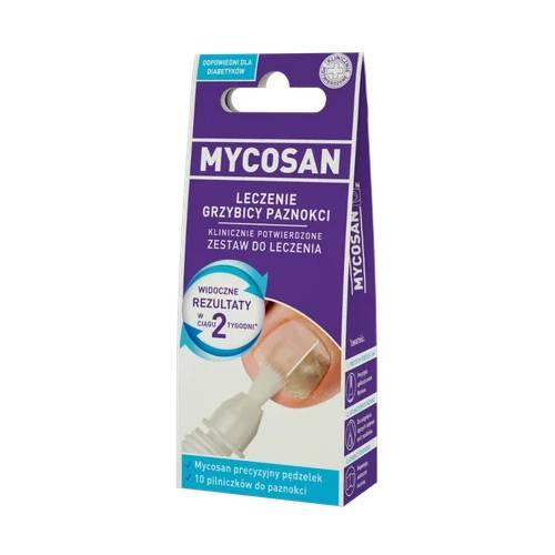 Miniaturka artykułu - MYCOSAN Grzybica paznokci Serum, 5ml + pilniczki, 10szt.