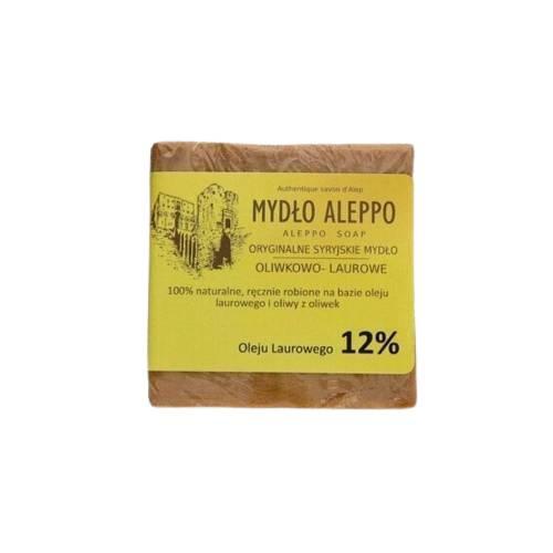 Miniaturka artykułu - MYDŁO ALEPPO Oryginalne syryjskie mydło z Aleppo oliwkowo - laurowe 12%, 170 g