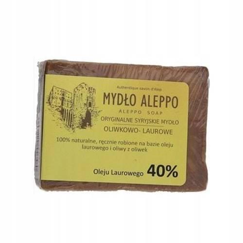 Miniaturka artykułu - MYDŁO ALEPPO Oryginalne syryjskie mydło z Aleppo oliwkowo - laurowe 40%, 180 g