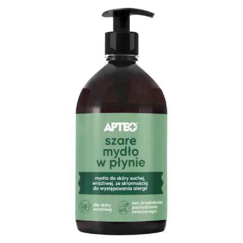 Miniaturka artykułu - Apteo Szare mydło w płynie, 500 ml