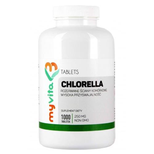 Miniaturka artykułu - MyVita Chlorella, 1000 tabl.