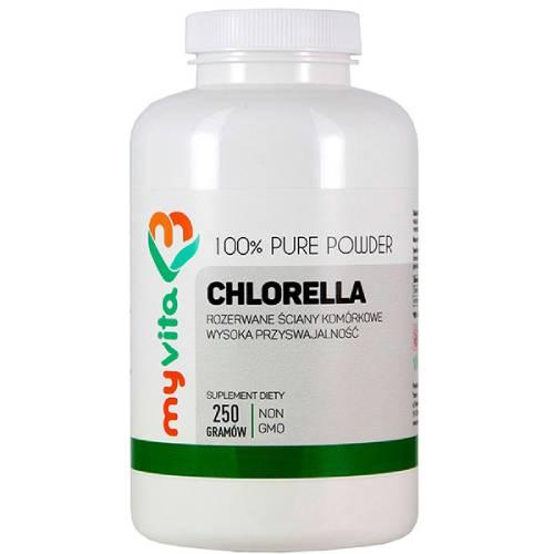 Miniaturka artykułu - MyVita Chlorella proszek, 250 g