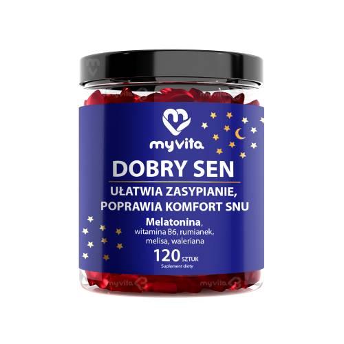 Miniaturka artykułu - MyVita Dobry Sen żelki, 120 szt.
