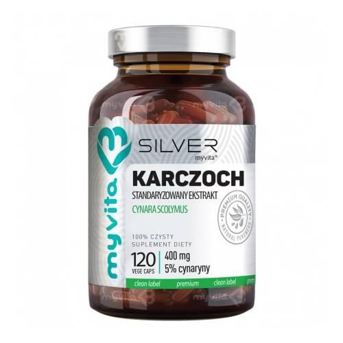 Miniaturka artykułu - MyVita Silver Karczoch 400 mg, 120 kaps.