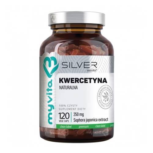 Miniaturka artykułu - MyVita SILVER Kwercetyna naturalna, 120 kaps.