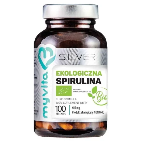 Miniaturka artykułu - MyVita SILVER Spirulina BIO - 50 kapsułek