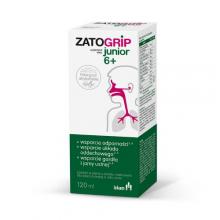 Zdjęcie produktu - Zatogrip Junior 6+ syrop o smaku malinowym, 120 ml
