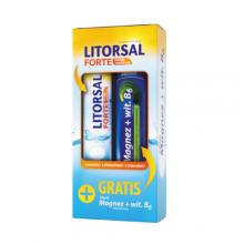 Zdjęcie produktu - Zdrovit Litorsal Forte Mango Marakuja, 24 tabl. mus. + Magnez z wit. B6, 24 tabl. mus.