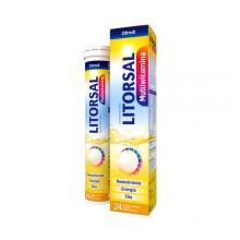 Zdjęcie produktu - Zdrovit Litorsal Multiwitamina o smaku ananas-mango, 24 tabl. musujących