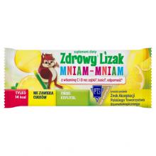 Zdjęcie produktu - Zdrowy Lizak MNIAM-MNIAM cytryna kształt kulki, 1 szt