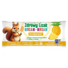 Zdjęcie produktu - Zdrowy Lizak Mniam-Mniam smak ananasowy kształt łezki, 1 szt.