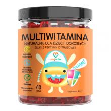 Zdjęcie produktu - MyVita Muliwitamina Naturalne żelki dla dzieci i dorosłych, 60 szt.