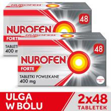 Zestaw 2 x NUROFEN FORTE, 48 tabletek