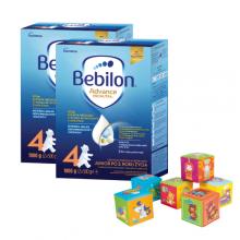 Zestaw 2x Bebilon 4 Pronutra Advance Junior Formuła na bazie mleka po 2. roku życia, 1000g + CANPOL BABIES Kostka edukacyjna, 6szt.