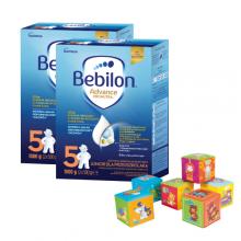 Zestaw 2x Bebilon 5 Pronutra Advance Junior Formuła na bazie mleka dla przedszkolaka, 1000g + CANPOL BABIES Kostka edukacyjna, 6szt.