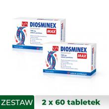 Zestaw 2x Diosminex Max 1000mg, 60 tabletek powlekanych