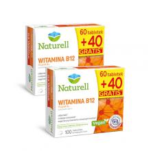 Zestaw 2x Naturell Witamina B12, 100 tabletek do żucia