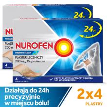Zestaw 2x Nurofen Mięśnie i Stawy PLASTRY, 4 sztuki