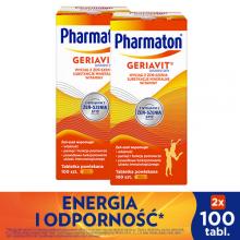 Zestaw 2x Pharmaton Geriavit, 100 tabletek