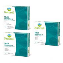 Zdjęcie produktu - Zestaw Naturell Selen Organiczny + E, 3 x 60 tabl. do ssania