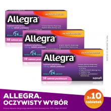 Zestaw 3x Allegra 120 mg, 10tabl.