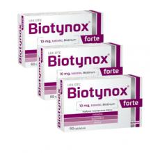 Zdjęcie produktu - Zestaw 3x Biotynox Forte 0,01 g, 60 tabletek 