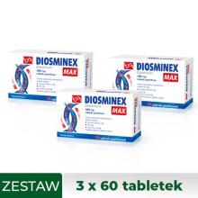 Zestaw 3x Diosminex Max 1000mg, 60 tabletek powlekanych