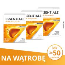 Zdjęcie produktu - Zestaw 3x ESSENTIALE Forte 300mg, 50kaps.