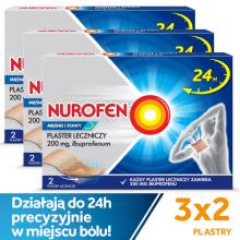 Zestaw 3x Nurofen Mięśnie i Stawy plastry lecznicze, 2 sztuki