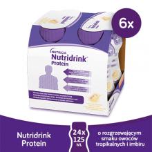 Zestaw 6x Nutridrink Protein rozgrzewający owoce tropikalne i imbir, 4x125ml