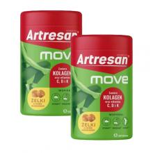 Zdjęcie produktu - Zestaw Artresan Move żelki o smaku ananasowym, 2 x 150 g