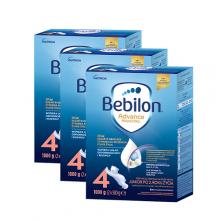 Zestaw Bebilon 4 Pronutra Advance Junior Formuła na bazie mleka po 2. roku życia, 3x 1000g