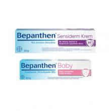 Zestaw Bepanthen Sensiderm krem, 50g + Bepanthen Baby maść, 30g
