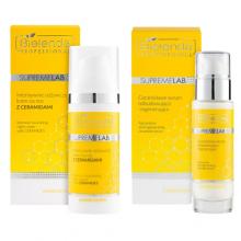Zdjęcie produktu - Zestaw BIELENDA PROFESSIONAL SUPREMELAB Barrier Renew Intensywnie odżywczy krem na noc z ceramidami, 50ml + Ceramidowe serum odbudowująco-regenerujące, 30ml