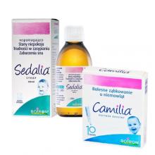 Zestaw Boiron Sedalia Syrop dla dzieci, 200 ml + Camilia roztw&oacute;r doustny, 10 dawek
