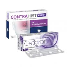 Zestaw Cetigran 10mg, 10 tabletek + Contrahist Allergy 5mg, 10 tabletek