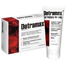 Zdjęcie produktu - zestaw DETRAMAX - 60 tabletek + żel chłodzący do n&oacute;g - 100 ml