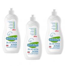 Zestaw DZIDZIUŚ Żel do mycia butelek, 3x 500ml