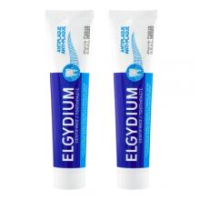Zdjęcie produktu - Zestaw ELGYDIUM ANTI-PLAQUE pasta do zęb&oacute;w, 2 x 75ml