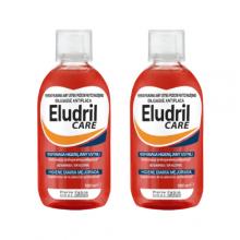 Zestaw Eludril CARE płyn do płukania jamy ustnej, 2x 500ml