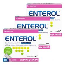 Zestaw ENTEROL 250 mg, 3 x 10 saszetek