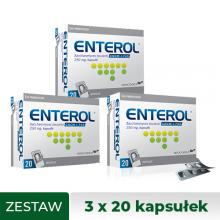 Zestaw Enterol 250mg, 3 x 20 kapsułek