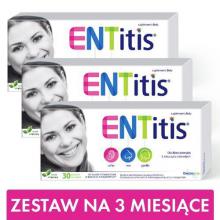 Zdjęcie produktu - Zestaw ENTitis do ssania miętowy, 3x30 pastylek