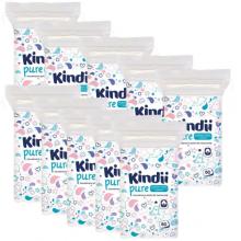 Zdjęcie produktu - Zestaw Kindii Pure Bawełniane płatki dla niemowląt, 10x 60 sztuk 