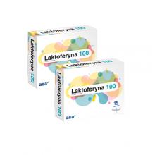 Zdjęcie produktu - Zestaw Laktoferyna 100, 2 x 15 kaps.