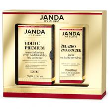 Zdjęcie produktu - JANDA Zestaw My Clinic Żelazko zmarszczek Krem na każdą porę dnia, 30ml + Gold C Premium Wielozadaniowy krem na dzień dobry i na dobranoc, 50ml