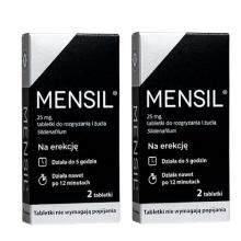 Zdjęcie produktu - Zestaw Mensil 0,025g - 2 x 2 tabletki do rozgryzania i żucia